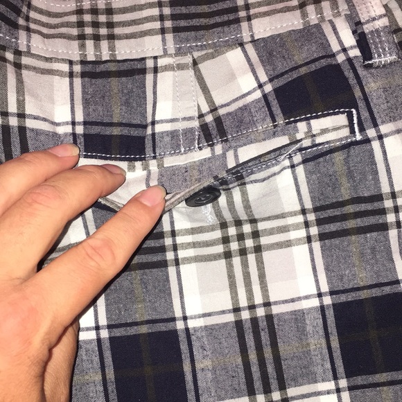 Sonoma Men’s Plaid Shorts 36 Navy/Gray - Picture 9 of 12